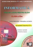 Informatica - fise de lucru pentru elevi - clasa a XI-a - profilul Matematica-Informatica, NE-intensiv, varian