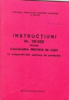 Instructiuni privind calcularea pretului cost