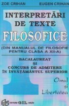 Interpretari texte filosofice (Din manualul