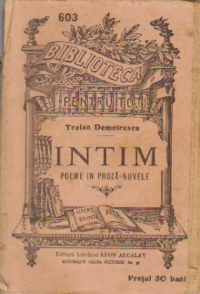 Intim  - Poeme in proza, nuvele (editie interbelica)