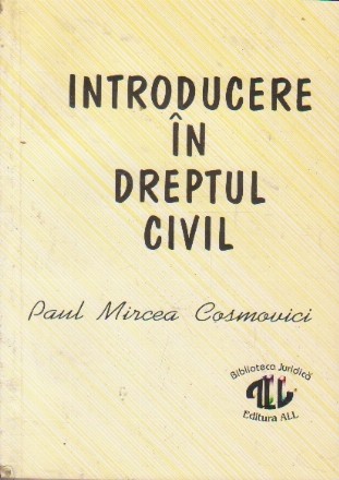 Introducere in dreptul civil