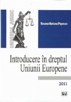 Introducere dreptul Uniunii Europene