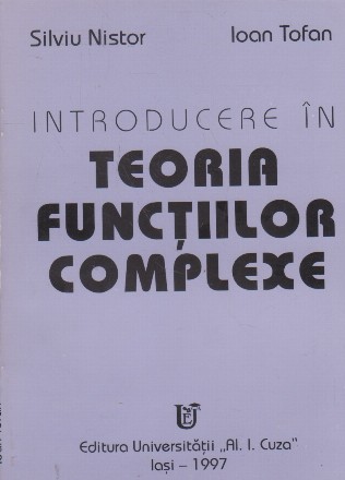 Introducere in teoria functiilor complexe