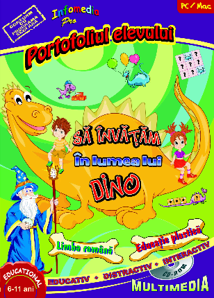 Sa invatam in lumea lui Dino. Portofoliul elevului - Limba romana si Educatie plastica (CD-ROM)