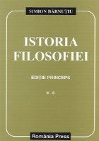 Istoria filosofiei, Volumul al II-lea - Editie princeps