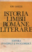 Istoria limbii romane literare (Privire