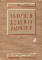 Istoria limbii romine Volumul Limba