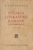 Istoria literaturii romane contemporane 1900-1937