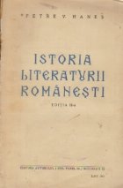 Istoria Literaturii Romanesti Editia III