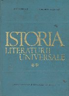 Istoria literaturii universale Volumul lea