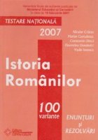 Istoria romanilor testare nationala 2007