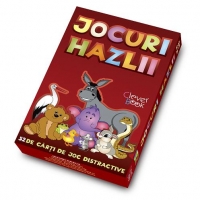 Jocuri hazlii cu animale  - 52 de carti de joc distractive