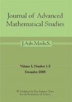 Journal Advanced Mathematical Studies Volume