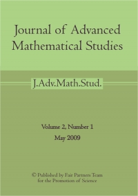 Journal of Advanced Mathematical Studies.Volume 2,Number 1(May 2009)