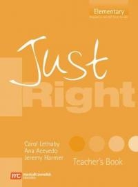 Just right - Elementary - Teacher s book