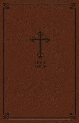 KJV, Value Thinline Bible, Compact, Leathersoft, Brown, Red