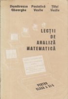 Lectii analiza matematica pentru clasa