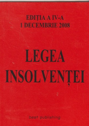 LEGEA INSOLVENTEI 85/2006 editia a IV-a(actualizata 1 dec 2008)