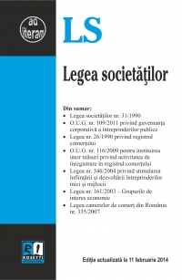 Legea societatilor- Actualizata la 11 februarie 2014