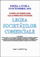 Legea societatilor comerciale - editia a XVIII-a - actualizata la 19 octombrie 2010