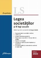 Legea societăţilor şi legi uzuale