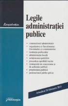 Legile administratiei publice - actualizat 20 februarie 2013