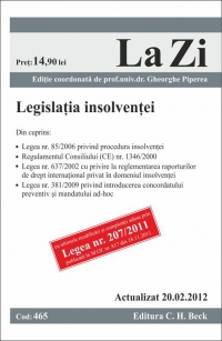 Legislatia insolventei (actualizat la 20.02.2012). Cod 465