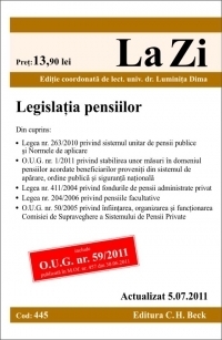 Legislatia pensiilor. Cod 445