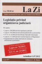 Legislatia privind organizarea juridica (Actualizat