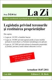 Legislatia privind terenurile si restituirea proprietatilor Cod 446