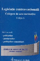 Legislatie contraventionala Culegere acte normative