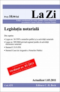 Legislatie notariala (actualizat la 1.03.2011). Cod 431