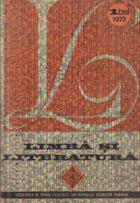 Limba si Literatura, Nr. 1/1972