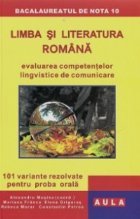 LIMBA LITERATURA ROMANA Bacalaureat Proba