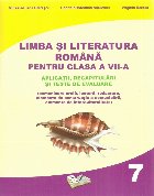 Limba literatura romana pentru clasa