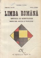 Limba romana Sintaxa morfologie