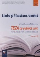 Limba literatura romana pregatire completa