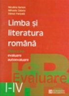 Limba literatura romana evaluare