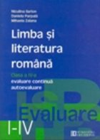 Limba literatura romana evaluare