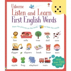 Listen and Learn First English Words. Carte sonora, cu peste 120 cuvinte de invatat in limba engleza