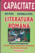 Literatura romana Manual preparator pentru