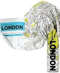 London Crumpled City Map