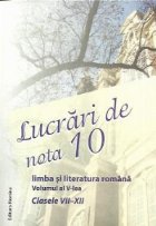 Lucrari nota Limba literatura romana