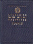 Lucrarile Marii Adunari Nationale Sesiunile