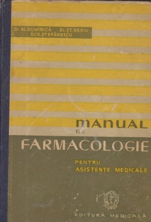 Manual de farmacologie pentru asistente medicale