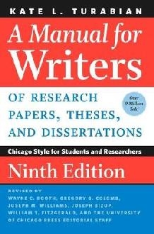 Manual for Writers of Research Papers, Theses, and Dissertat