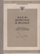 Marimi geometrice si mecanice