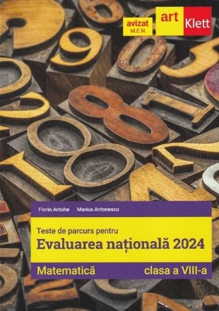 Matematică : teste de parcurs pentru Evaluarea naţională 2024,clasa a VIII-a