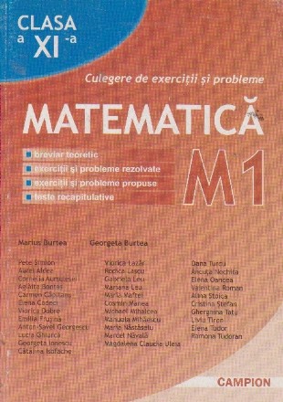 Matematica M1, Clasa a XI-a. Culegere de exercitii si probleme