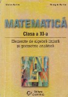 Matematica Clasa Elemente algebra liniara